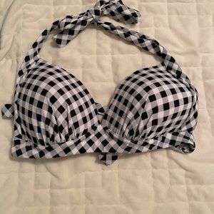 Plaid bikini top